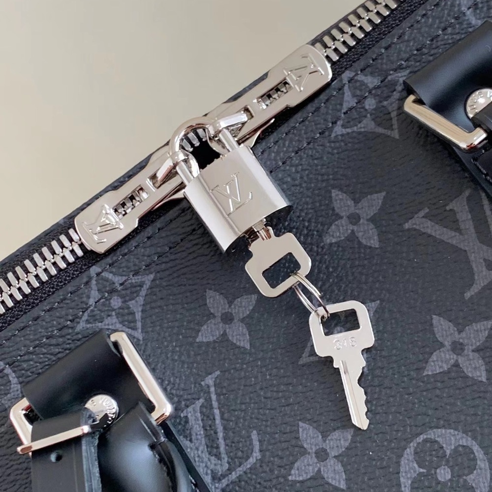 Louis Vuitton Monogram Eclipse Keepall Bandoulire… - image 6